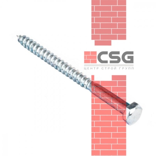 Шуруп по бетону 7.5x112 белый цинк (100шт) арт.1214833 