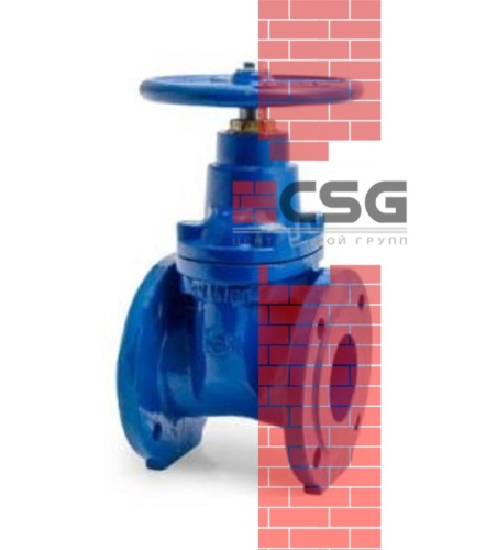 Задвижка чугун аналог МЗВ обрезиненный клин Ду 80 Ру16 до +75С фл Завод им Гаджиева, DN 80