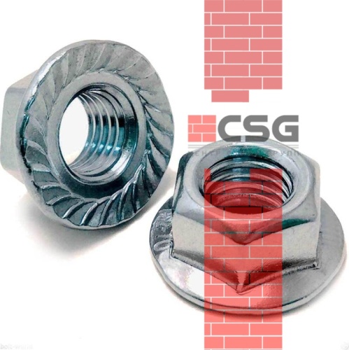 Гайка с фланцем 16 оцинк. DIN 6923